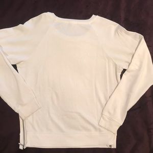 Soft by Joie white pullover with zip sides